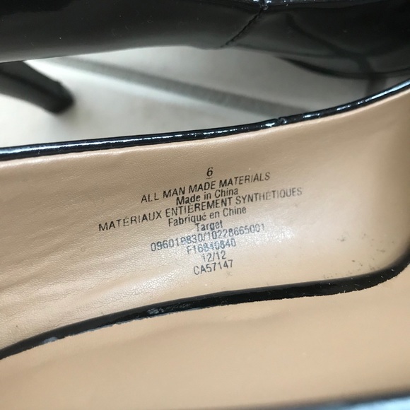 Black Peep Toe Heels - Picture 5 of 7